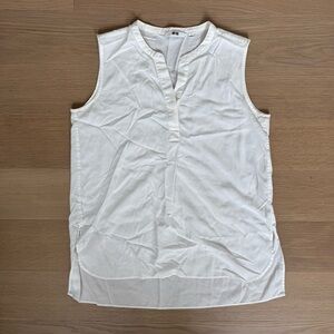 Uniqlo Women's White Sleeveless Top